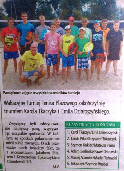 WSPÓLNOTA - BEACH TENNIS